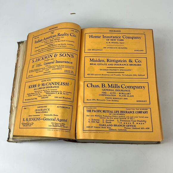 1926 CA Oakland Berkeley Alameda City Directory POOR Business Ancestry Genealogy - Picture 9 of 16